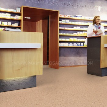 Vinílicos Homogéneo Suelo Vinílico Dark Yellow Beige 0372 Granit Acoustic