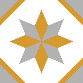 Revestimiento Pared Vinílico Estrella Amarilla