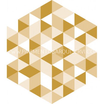 Revestimiento Pared Vinílico Diamente Amarillo