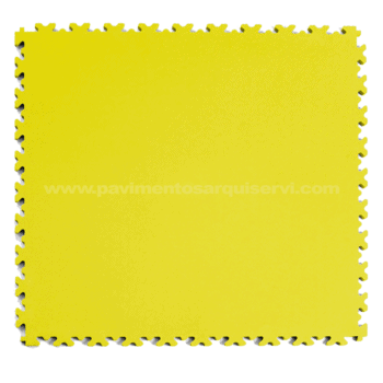 Vinílicos Vinílico Suelo Vinílico Loseta industrial puzzle piel amarillo