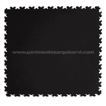 Vinílicos Vinílico Suelo Vinílico Loseta industrial-ECO puzzle piel negro