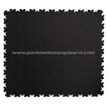 Vinílicos Vinílico Suelo Vinílico Loseta industrial-ECO puzzle abotonado negro