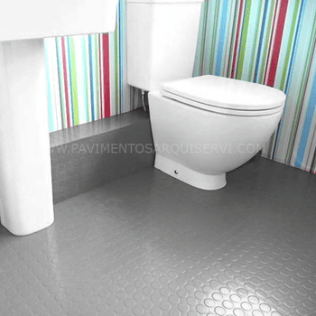 Goma Homogéneo Goma círculos Gris 3mm