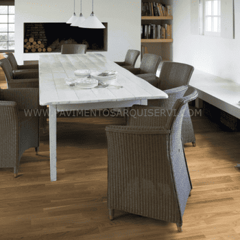 Madera Natural Parquet Roble Polar Mate 3 Lama