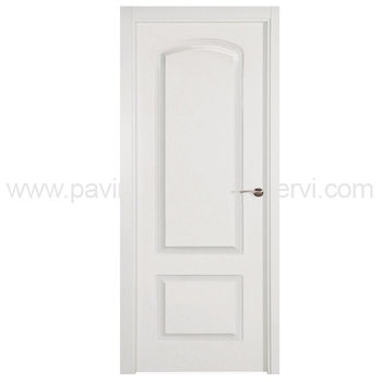 Puertas Hoja Maciza en DM Puerta Clásica Plus Curva Blanca