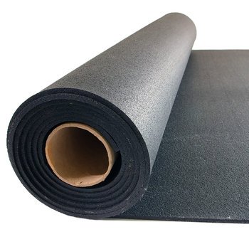Caucho Macizo ROLLO DE CAUCHO 1x15m | 4mm | Negro | ACABADO LISO sin GRANO | Densidad Premium | Gimnasios | Yoga | Cardio | Infantil