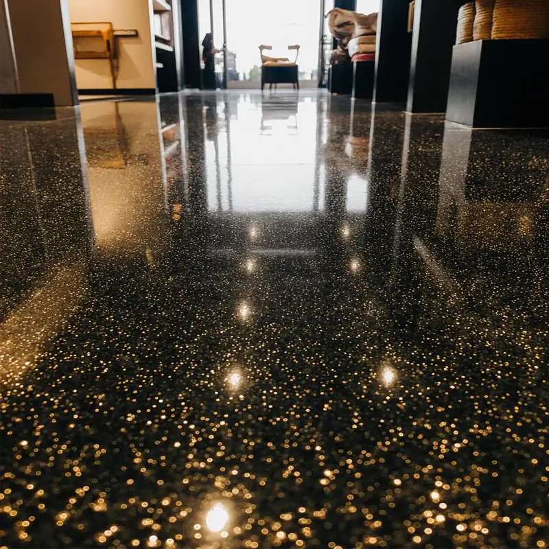 Vinílicos Heterogéneo Suelo Vinílico Brillos Oro