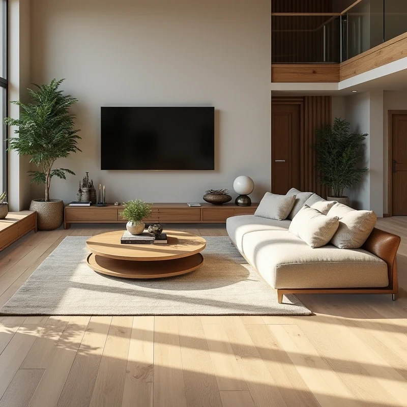 Madera Natural Parquet Invisible Nórdico