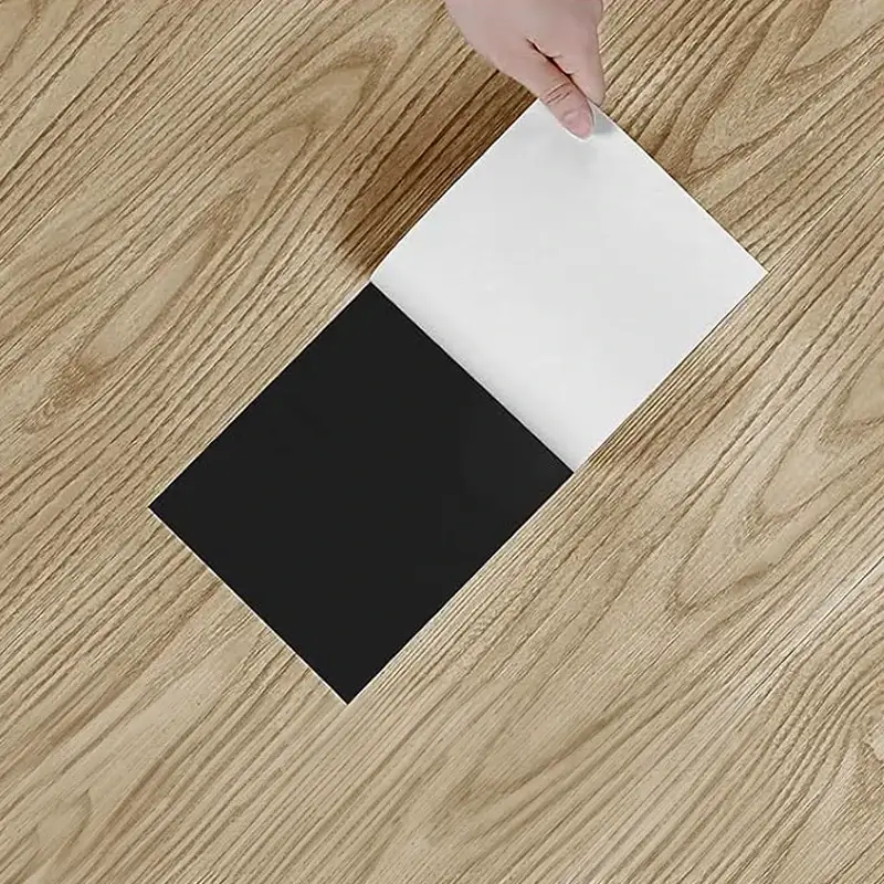 Vinílicos Heterogéneo Suelo de Vinílico Autoadhesivo PVC Roble Clásico Dorado