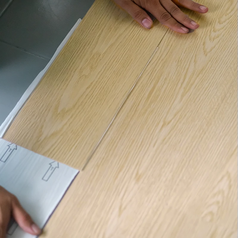 Vinílicos Heterogéneo Suelo de Vinílico Autoadhesivo PVC Roble Clásico Dorado