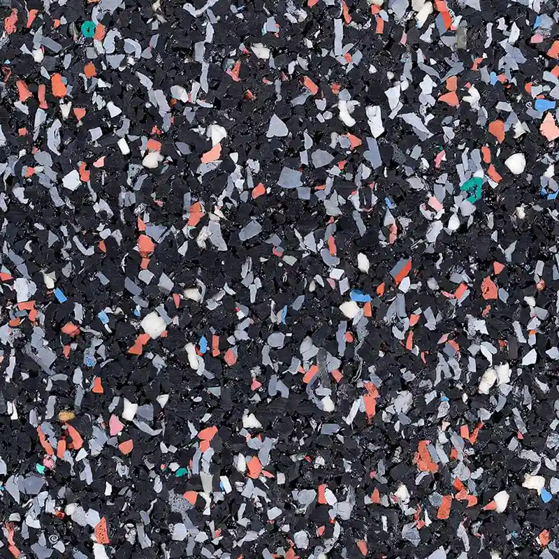 Caucho Macizo ROLLO DE CAUCHO 1,25x15m. | 4mm | ALTA DENSIDAD | Negro multicolor