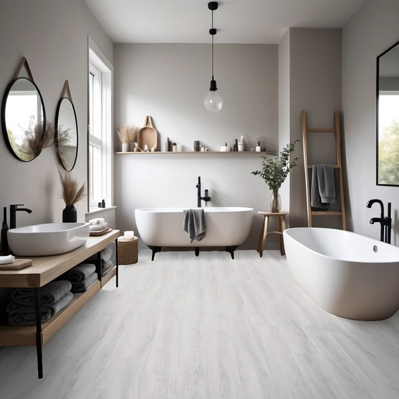 Vinílicos Tarima vinílica Suelo SPC Vinílico Agua Nieve