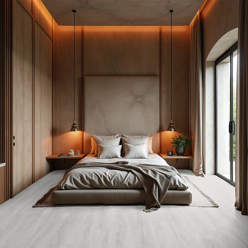 Vinílicos Tarima vinílica Suelo SPC Vinílico Agua Nieve