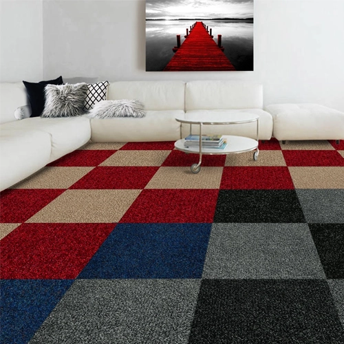 Moquetas Polipropileno Moqueta Loseta Gris Antracita 50x50 | Suelo Modular