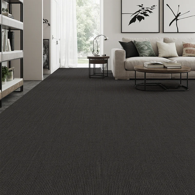 Moquetas Polipropileno Moqueta Loseta Gris Antracita 50x50 | Suelo Modular