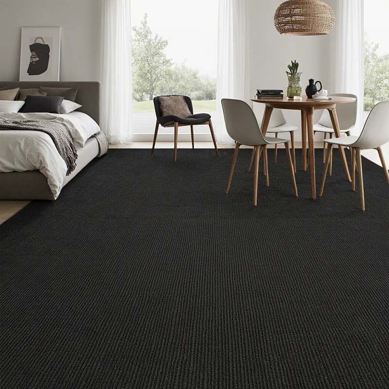 Moquetas Polipropileno Moqueta Loseta Gris Antracita 50x50 | Suelo Modular