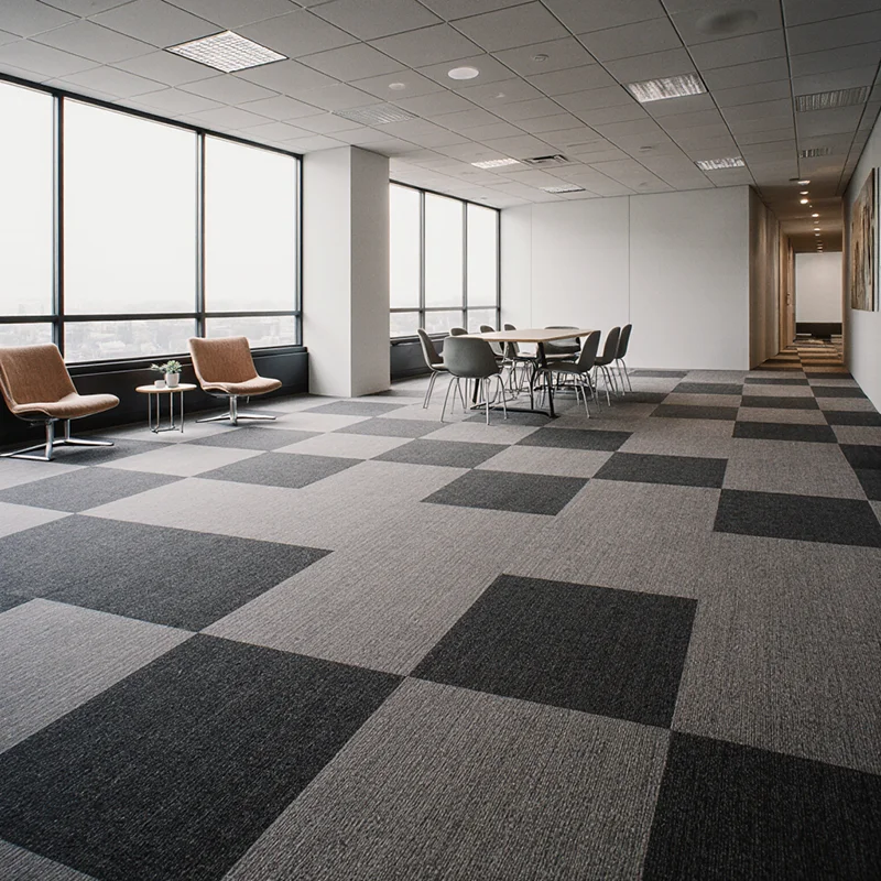 Moqueta Suelo Gris Claro 50x50cm | Oficinas y Comercios Moqueta Suelo Gris Claro 50x50cm | Oficinas y Comercios