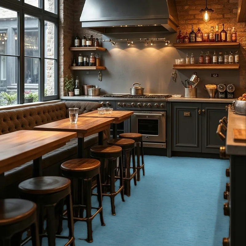 Vinílicos Homogéneo Suelo Vinílico Glacier Blue