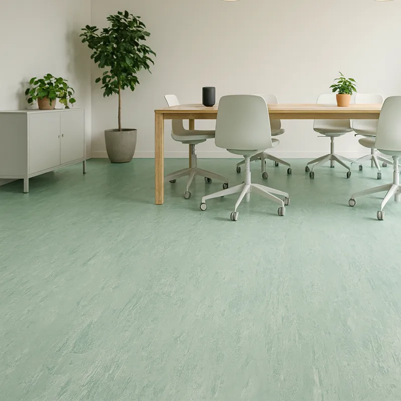Vinílicos Homogéneo Suelo PVC Verde Menta | Vinílico Homogéneo | Uso Intensivo | R9