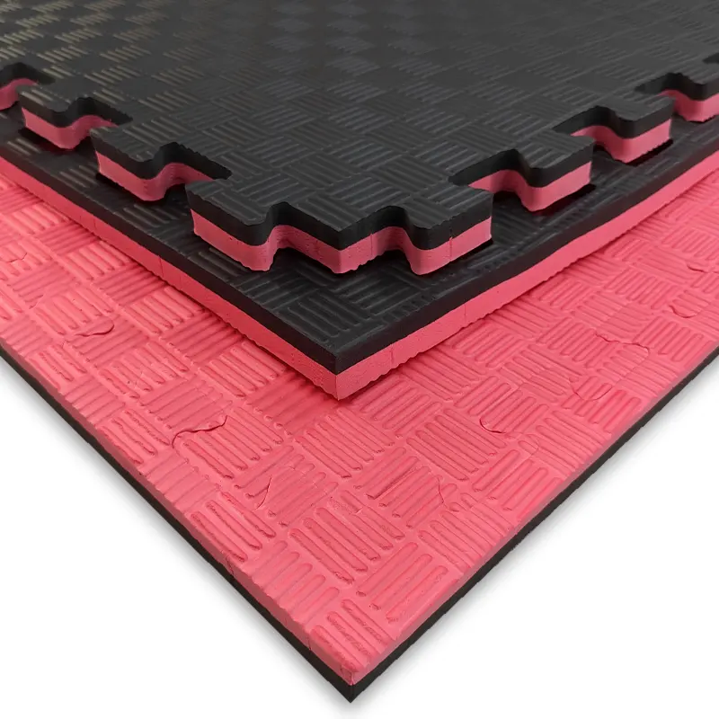 Tatami Etileno Acetato de Vinílo de Alta Densidad Tatami Rojo Negro |1x1| 20mm