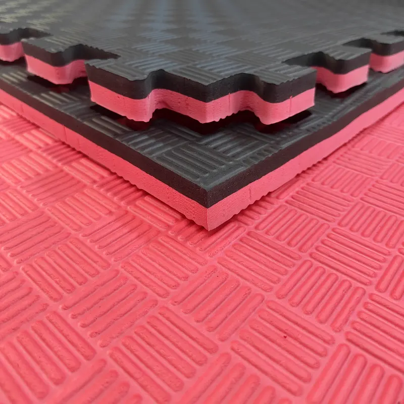 Tatami Etileno Acetato de Vinílo de Alta Densidad Tatami Rojo Negro |1x1| 20mm