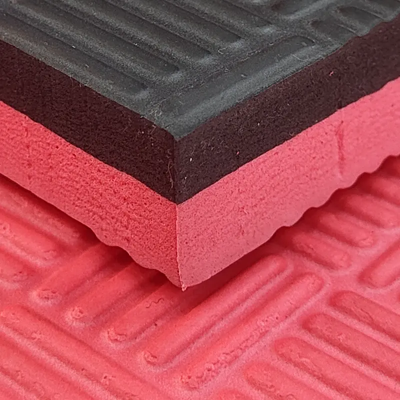 Tatami Etileno Acetato de Vinílo de Alta Densidad Tatami Rojo Negro |1x1| 20mm