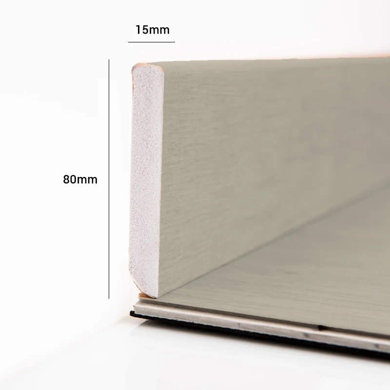 Material para Instalación y Complementos PVC Rodapié PVC a juego Roble Humo