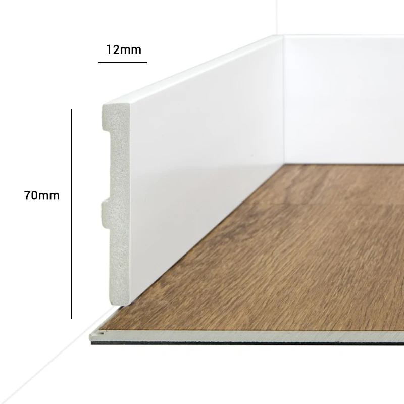 Material para Instalación y Complementos PVC Rodapié PS Blanco 70