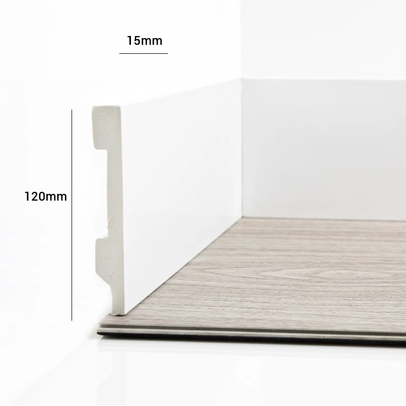 Material para Instalación y Complementos PVC Rodapié PS Blanco 120