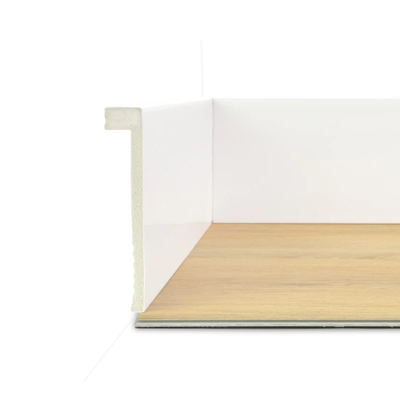 Material para Instalación y Complementos PVC Cubre Rodapié PS blanco