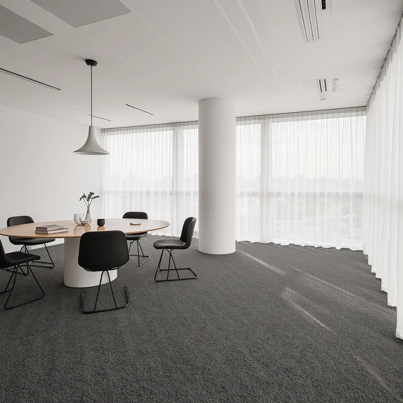 Moquetas Polipropileno Moqueta en Baldosas Gris Medio 50x50cm | Uso comercial