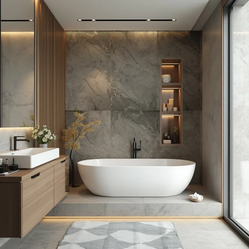 Revestimiento Pared SPC Plomo Wall