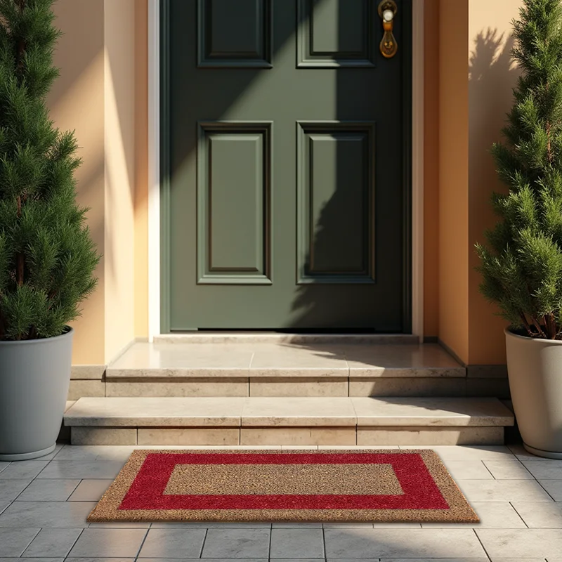 Felpudo Coco Rojo 33x60cms Felpudo Coco Rojo 33x60cms