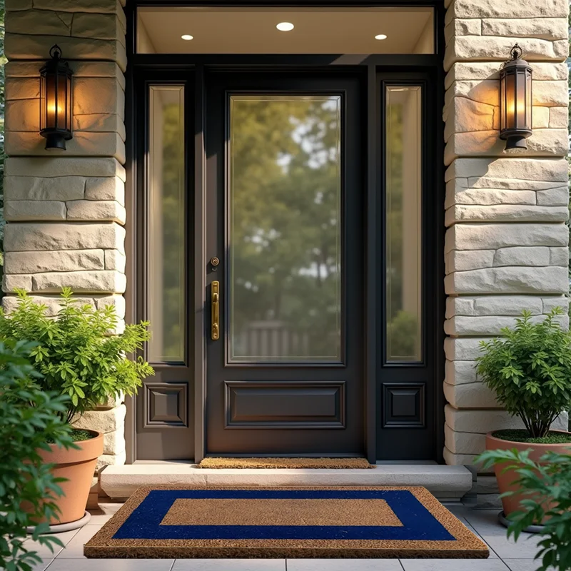 Moquetas Coco Felpudo Coco Azul 80x140cms