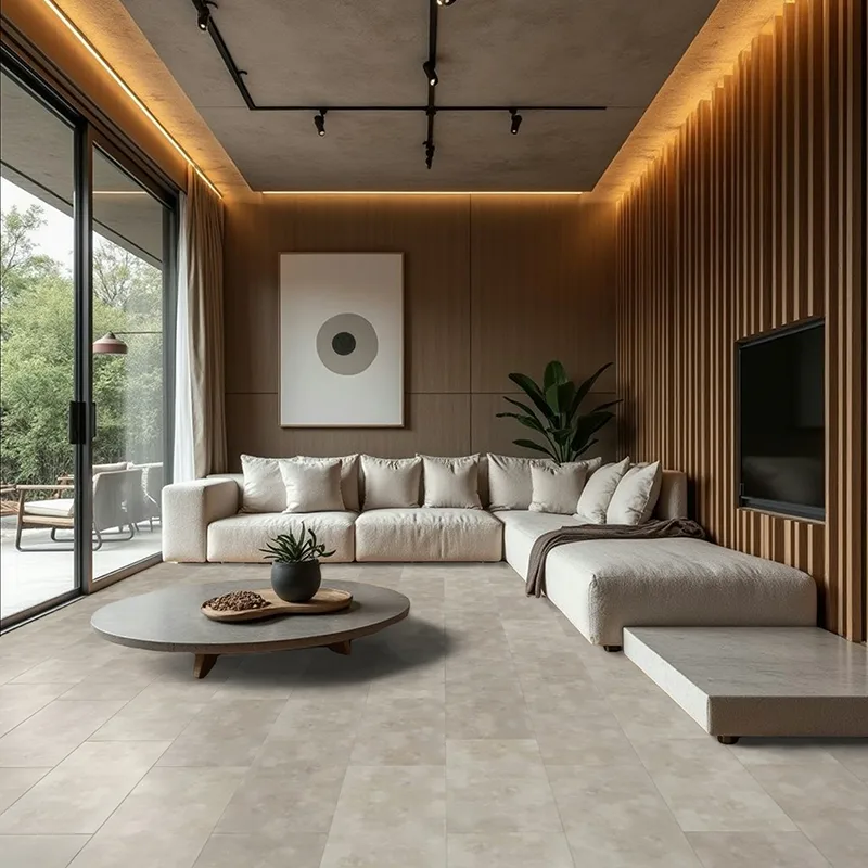 Suelo Vinílico SPC Cemento Gris Suelo Vinílico SPC Cemento Gris