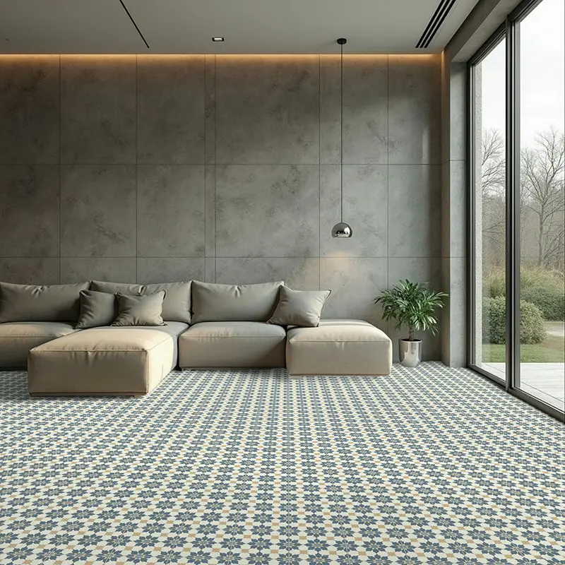 Suelo Vinilico Baldosa Hidráulica 710 Suelo Vinilico Baldosa Hidráulica 710