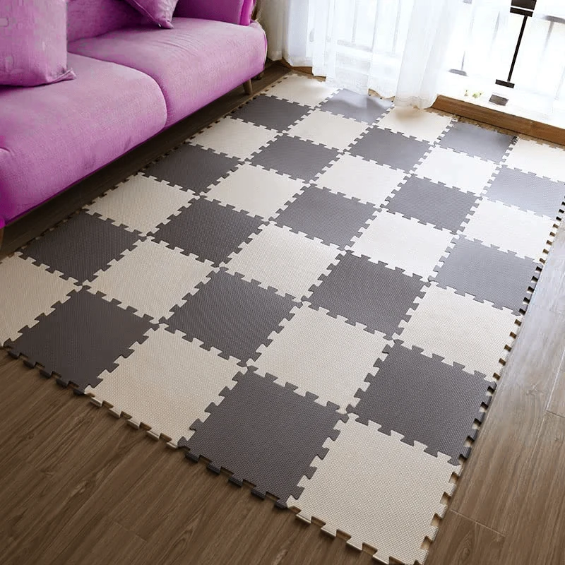 Tatami Tatami Goma Eva Marrón y Beige | 30x30cm | 10mm | Paquete 9 unidades