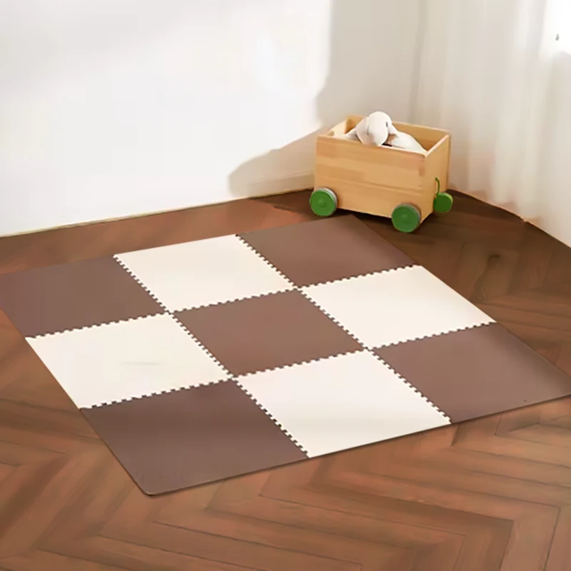 Tatami Tatami Goma Eva Marrón y Beige | 30x30cm | 10mm | Paquete 9 unidades