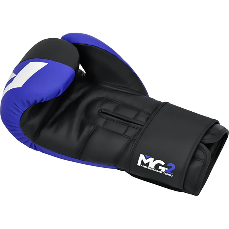 Material para Instalación y Complementos Guantes de entrenamiento de boxeo RDX F4 Doble Cierre 14oz Azul