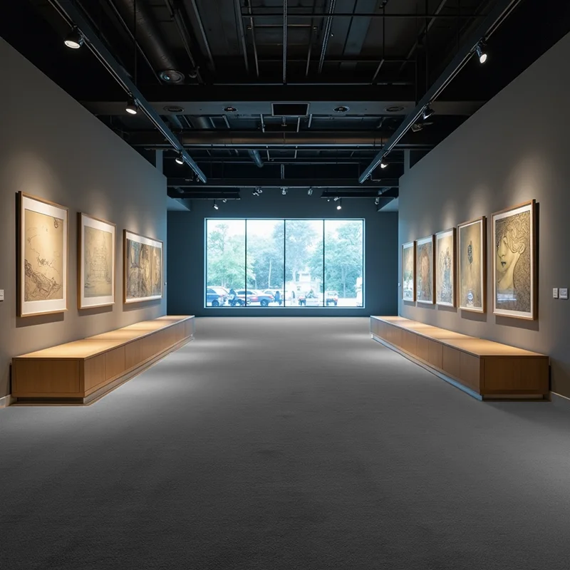 Moquetas Poliéster y PVA Resina Sintética Moquetas Feriales Premium Gris Oscuro