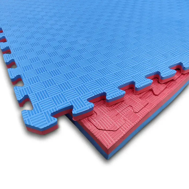 Tatami Etileno Acetato de Vinílo de Alta Densidad Tatami Azul Rojo | 1x1 | 20mm | Escuelas y Clubs Deportivos | Homologado Ignífugo CEE