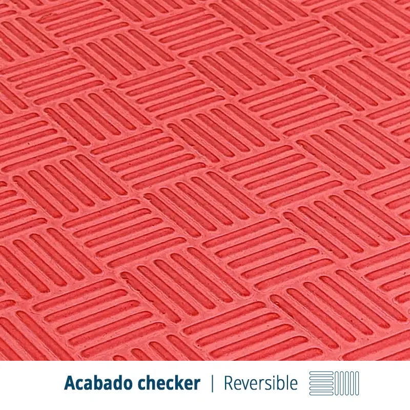 Tatami Etileno Acetato de Vinílo de Alta Densidad Tatami Rojo Negro |1x1| 20mm