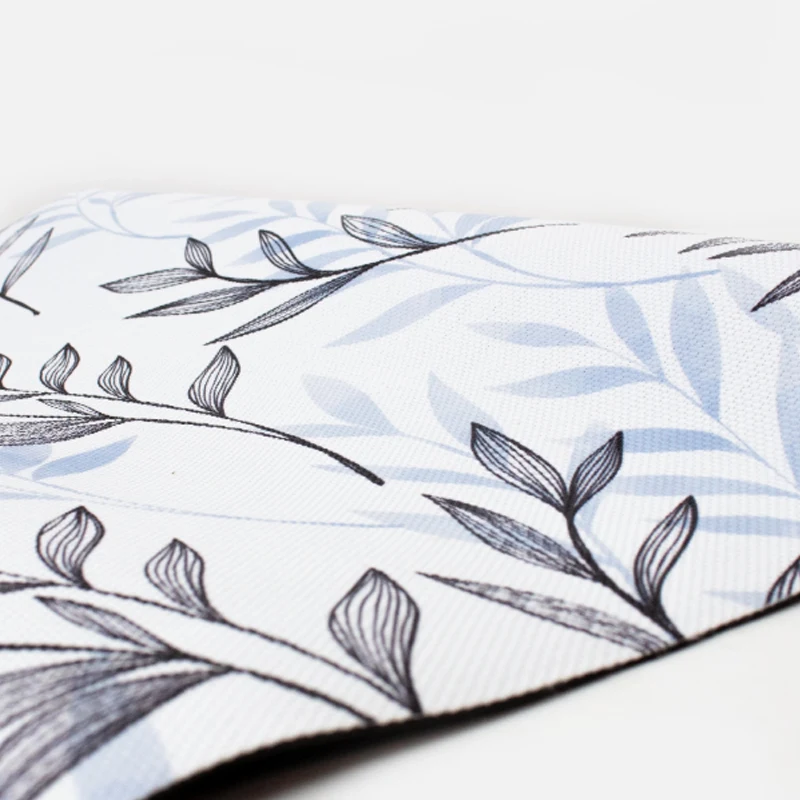 Alfombras 95% PVC + 5% PES Hojas Azul Alfombra Vinilica de exterior 120x180