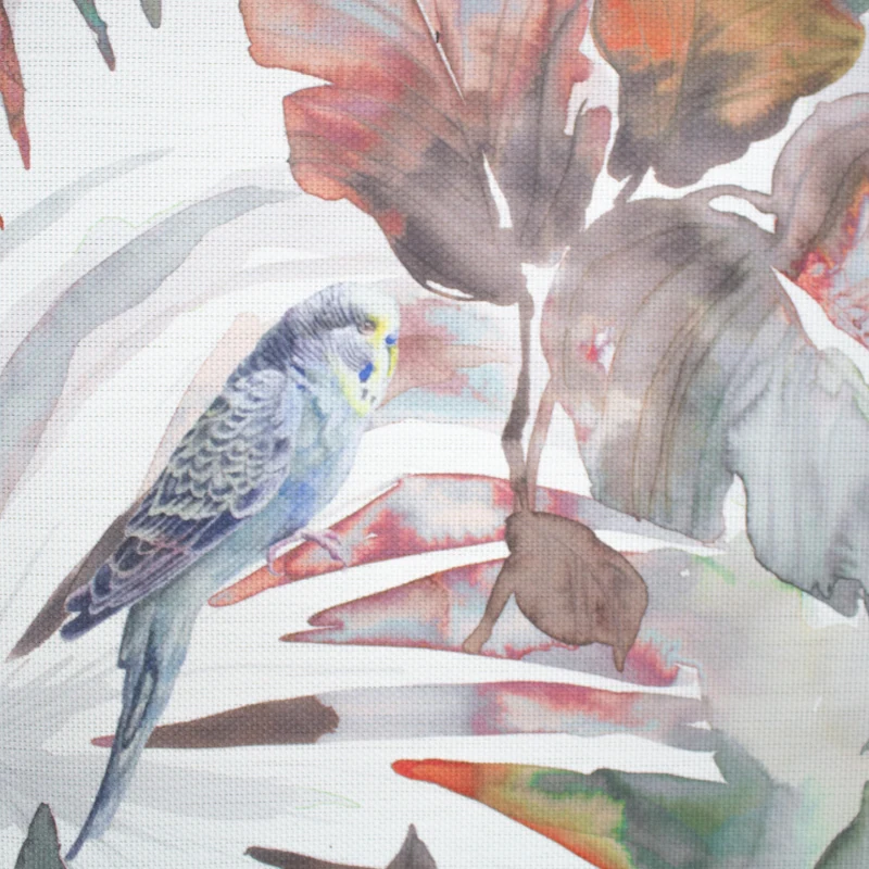 Alfombras 95% PVC + 5% PES Hojas y Pajaros Alfombra Vinilica de exterior 80x150