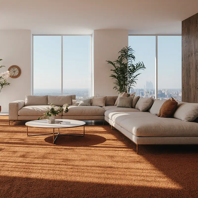 Moquetas Poliamida Gata Terracota 774