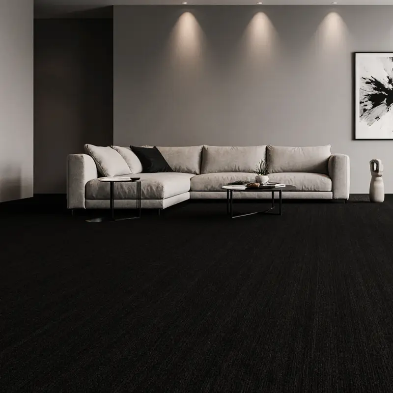 Moquetas Poliamida Ecos de la Musa Negro 165