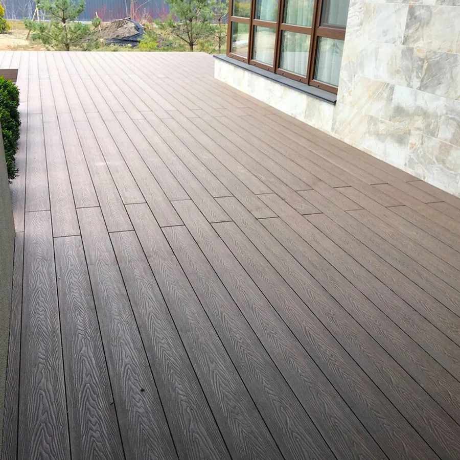 Tarima exterior Tecnológica Tarima Madera Exterior Wine Brown| Lama Composite