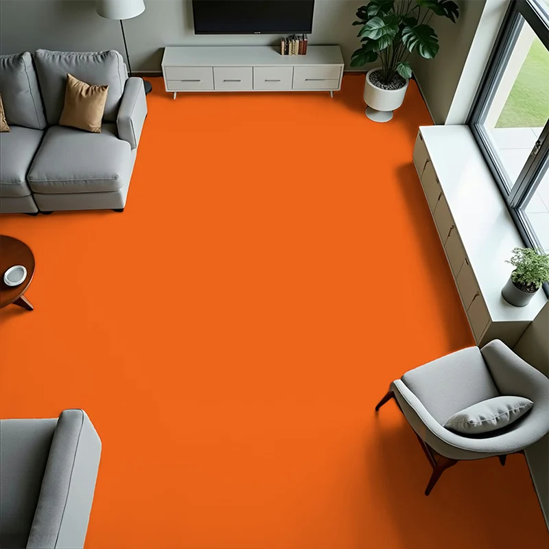 Suelo Rollo Naranja Impresión Colorful Suelo Rollo Naranja Impresión Colorful