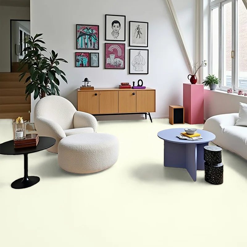 Suelo Vinílico en Rollo Blanco Colorful Suelo Vinílico en Rollo Blanco Colorful