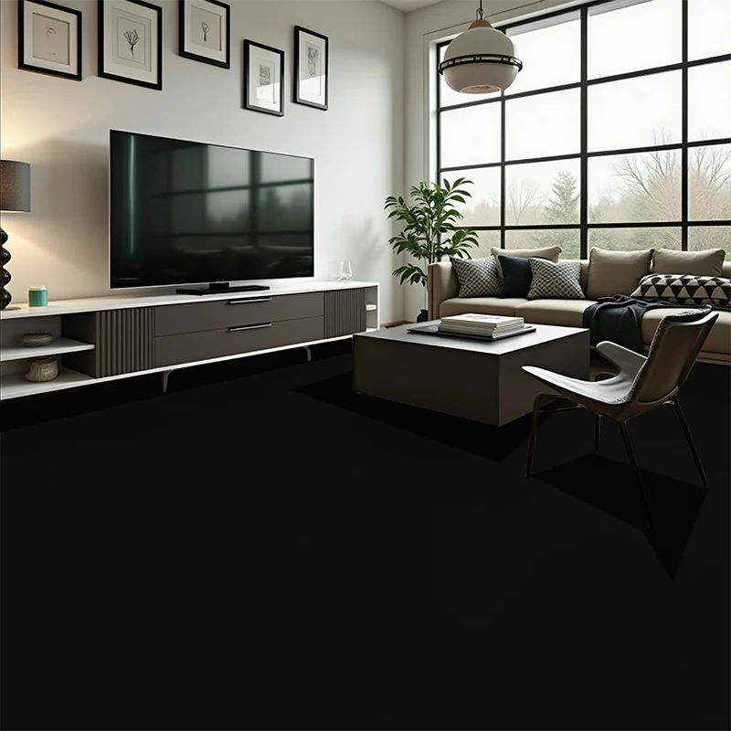 Suelos Vinílico PVC en Bobina Negro Colorful Suelos Vinílico PVC en Bobina Negro Colorful